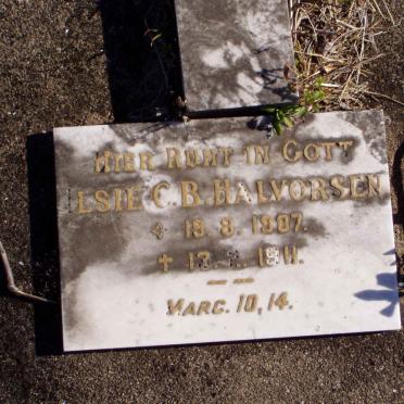 HALVORSEN Ilsie C.B. 1907-1911