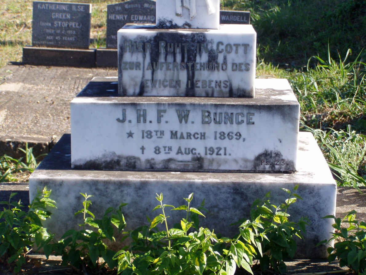 BUNGE J.H.F.W. 1869-1921
