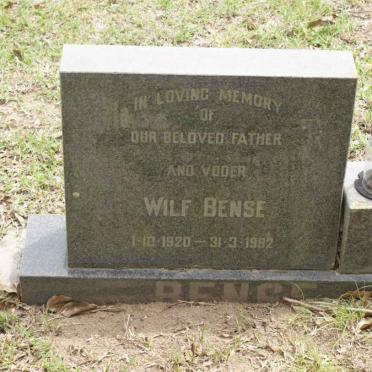 BENSE Wilf 1920-1982