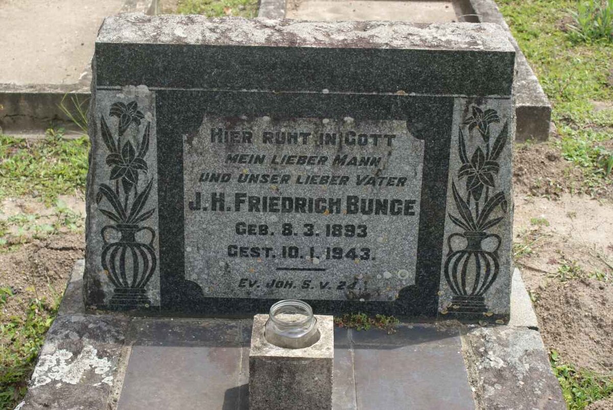 BUNGE J.H. Friedrich 1893-1943