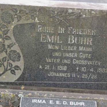 BUHR Emil 1918-1982 :: BUHR Irma E.E.D.