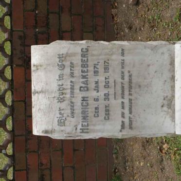 BAKEBERG J. Heinrich 1871-1917