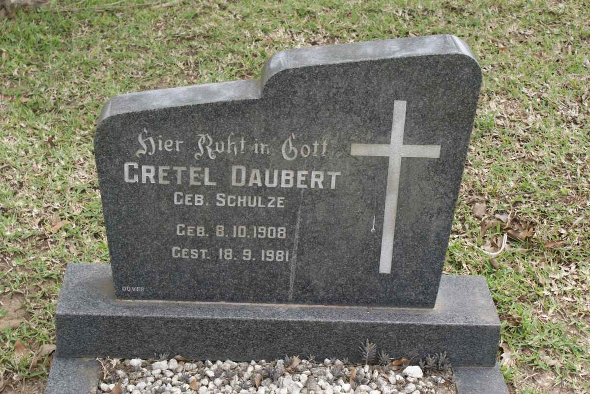 DAUBERT Gretel nee SCHULZE 1908-1981