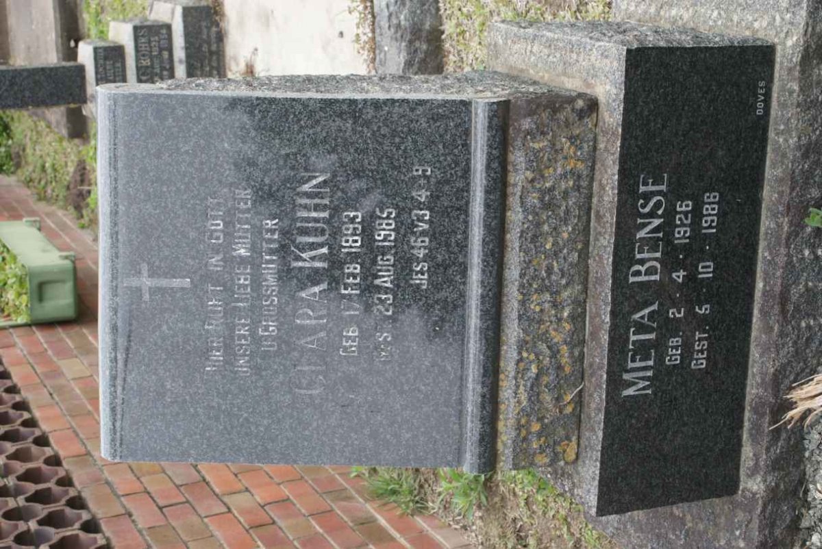 KUHN Clara 1893-1985 :: BENSE Meta 1926-1986