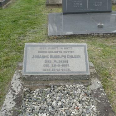 OHLSEN Johanne Rudolph nee ALBERS 1869-1935