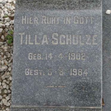SCHULZE Tilla 1902-1984