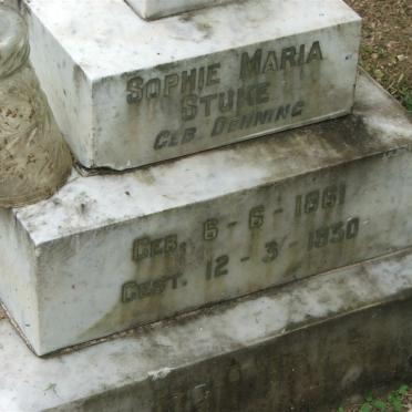 STUKE Sophie Maria nee DENNING 1861-1930