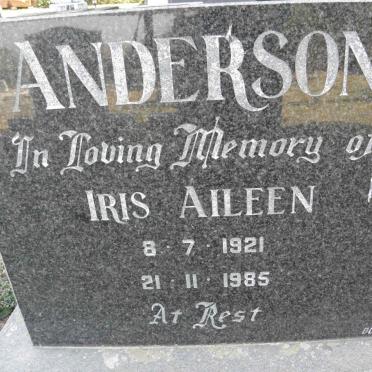 ANDERSON Iris Aileen 1921-1985