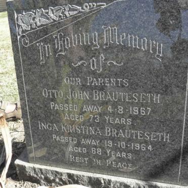 BRAUTESETH Otto John -1967 &amp; Inga Kristina -1964