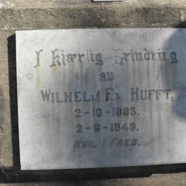 HUFFT Wilhelm F.A. 1885-1949