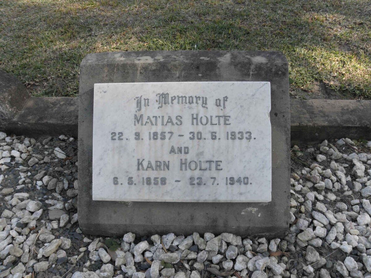 HOLTE Matias 1857-1933 &amp; Karn 1858-1940
