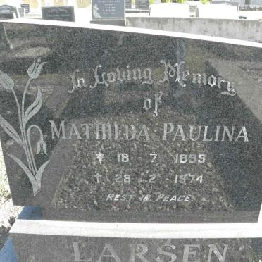 LARSEN Mathilda Paulina 1899-1974