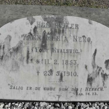 NERO Karn Maria nee KVALSVIG 1853-1910