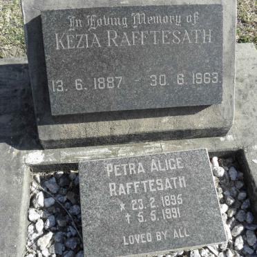 RAFFTESATH Kezia 1887-1963 :: RAFFTESATH Petra Alice 1895-1991