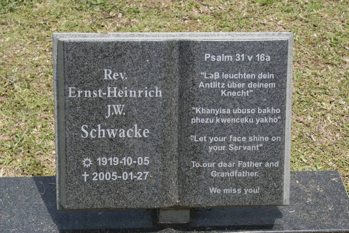 SCHWACKE Ernst-Heinrich J.W. 1919-2005