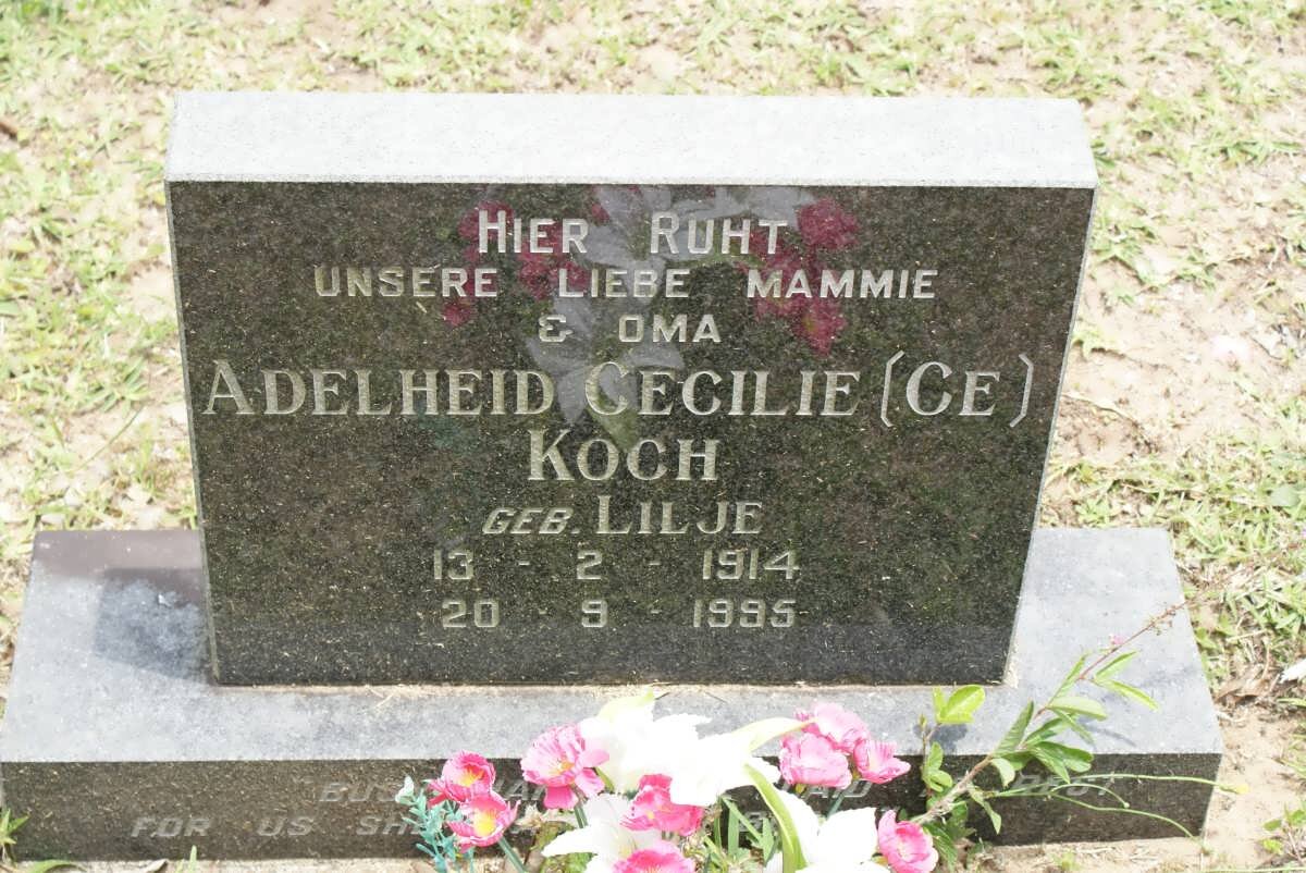 KOCH Adelheid Cecile nee LILJE 1914-1995