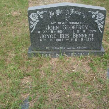 BENNETT John Geoffrey 1904-1979 &amp; Joyce Iris 1907-1995