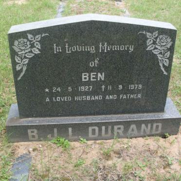 DURAND B.J.L. 1927-1979