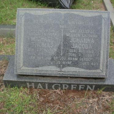HALGREEN Michael Thomas &amp; Johanna Jacoba 1915-1987