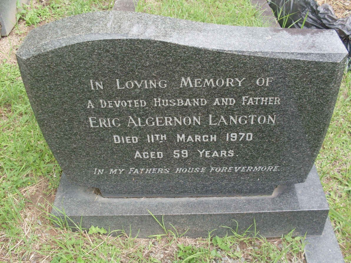 LANGTON Eric Algernon -1970