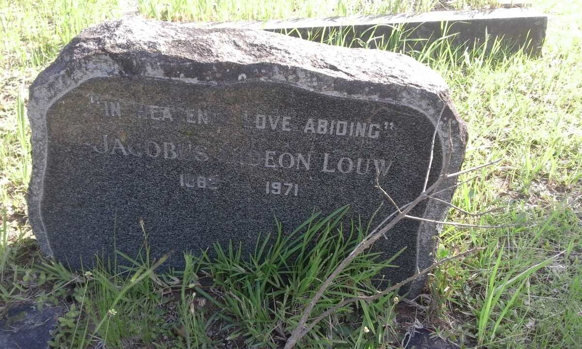 LOUW Jacobus Gideon 1882-1971