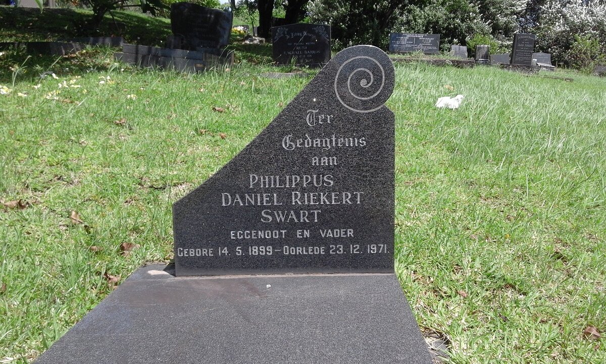SWART Philippus Daniel Riekert 1899-1971