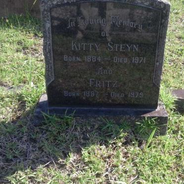 STEYN Fritz 1887-1979 &amp; Kitty 1884-1971
