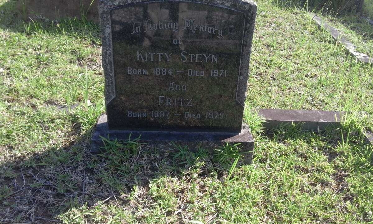STEYN Fritz 1887-1979 &amp; Kitty 1884-1971