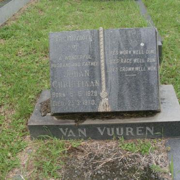 VUUREN Johan Christiaan, van 1929-1970