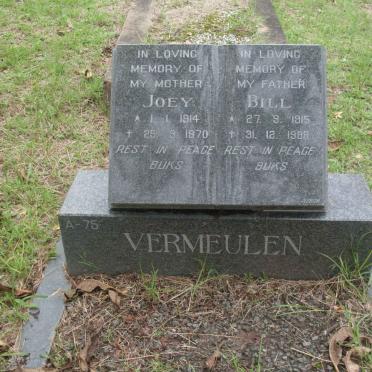 VERMEULEN Bill 1915-1988 &amp; Joey 1914-1970