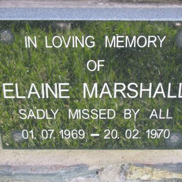 MARSHALL Elaine 1969-1970