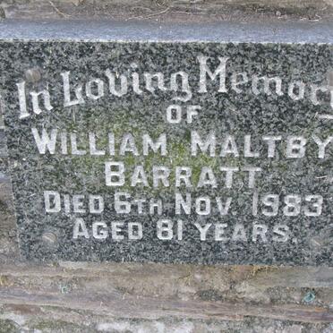 BARRATT William Maltby -1983