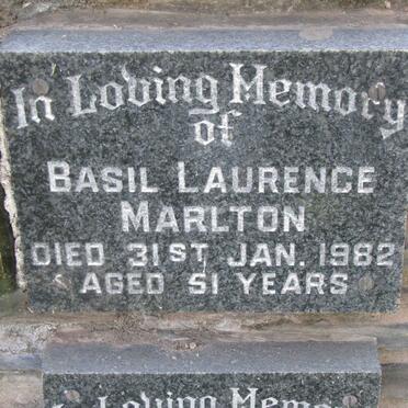 MARLTON Basil Laurence -1982