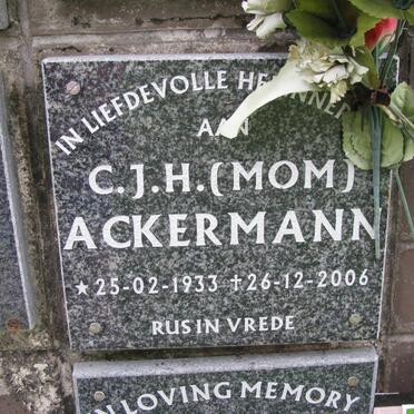 ACKERMANN C.J.H. 1933-2006