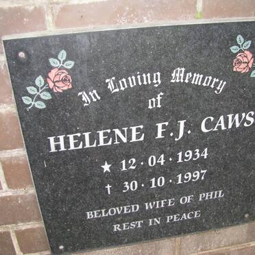 CAWS Helene F.J. 1934-1997