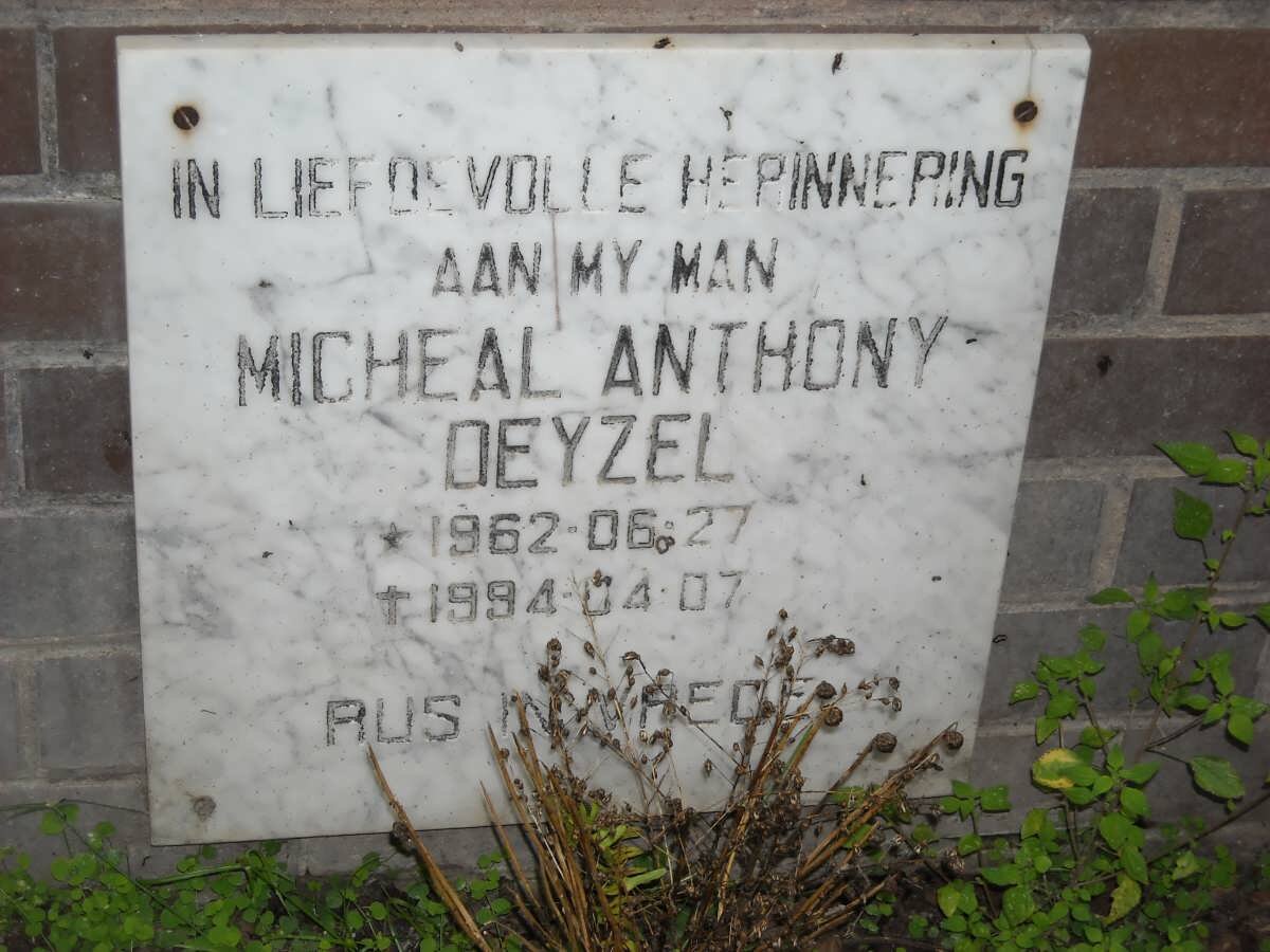 DEYZEL Micheal Anthony 1962-1994