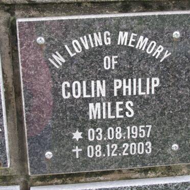 MILES Colin Philip 1957-2003