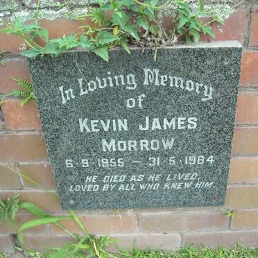 MORROW Kevin James 1955-1984