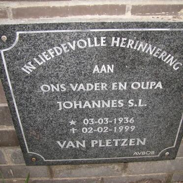 PLETZEN Johannes S.L. 1936-1999