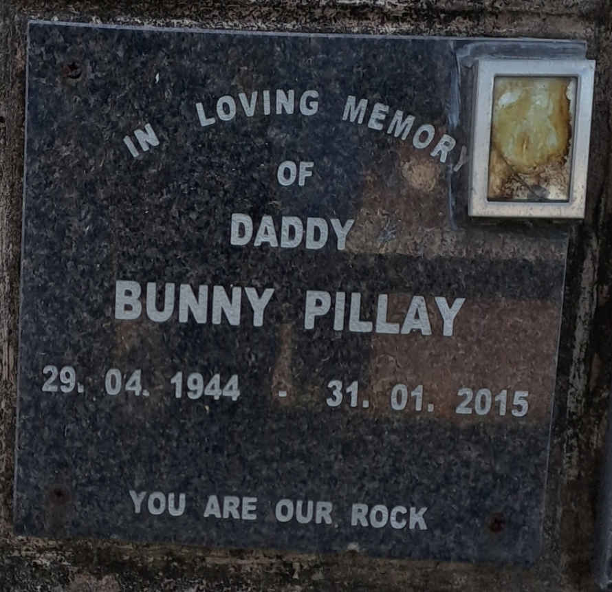PILLAY Bunny 1944-2015