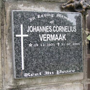 VERMAAK Johannes Cornelius 1931-2004
