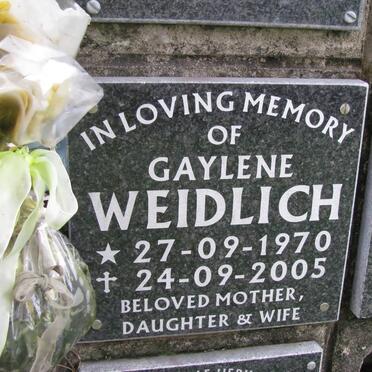WEIDLICH Gaylene 1970-2005