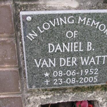 WATT Daniel B., van der 1952-2005