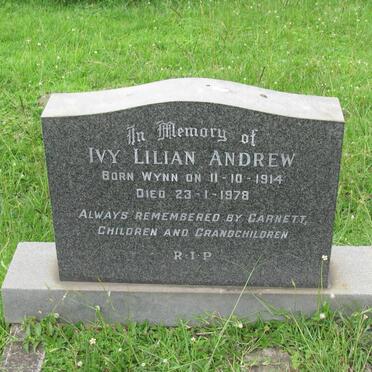 ANDREW Ivy Lilian nee WYNN 1914-1978