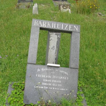 BARKHUIZEN Frederick Jacobus 1933-19?1