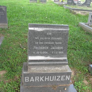 BARKHUIZEN Frederick Jacobus 1904-1968