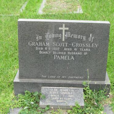 CROSSLEY Graham, Scott -1972 :: SCOTT-CROSSLEY Elsie Henrietta -1985