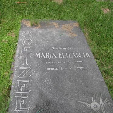 COETZEE Maria Elizabeth 1933-1986