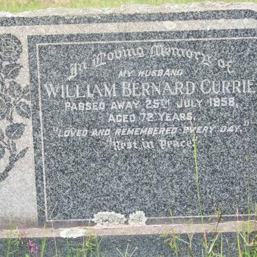 CURRIE William Bernard -1958