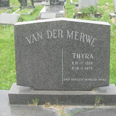 MERWE Thyra, van der 1924-1973